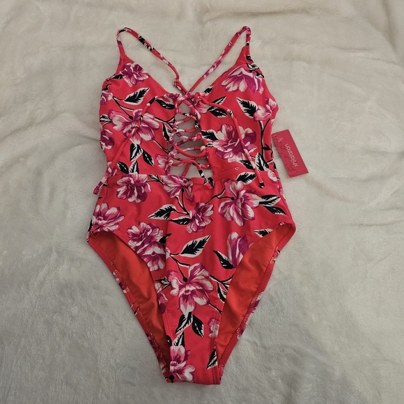 Floral Pink Swimsuit - Picture 4 of 7